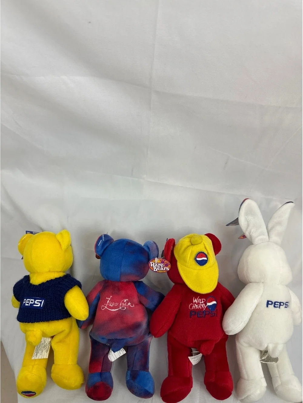 Set of 4 Pepsi Collectible Plush Bears and Bunny
